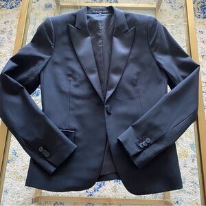 Theory Black Angled Blazer